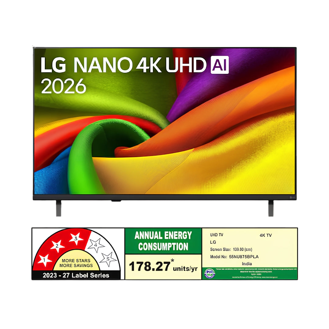 LG NANO 4K UHD AI TV NU875 2026 139 cm (55)_Front view_1