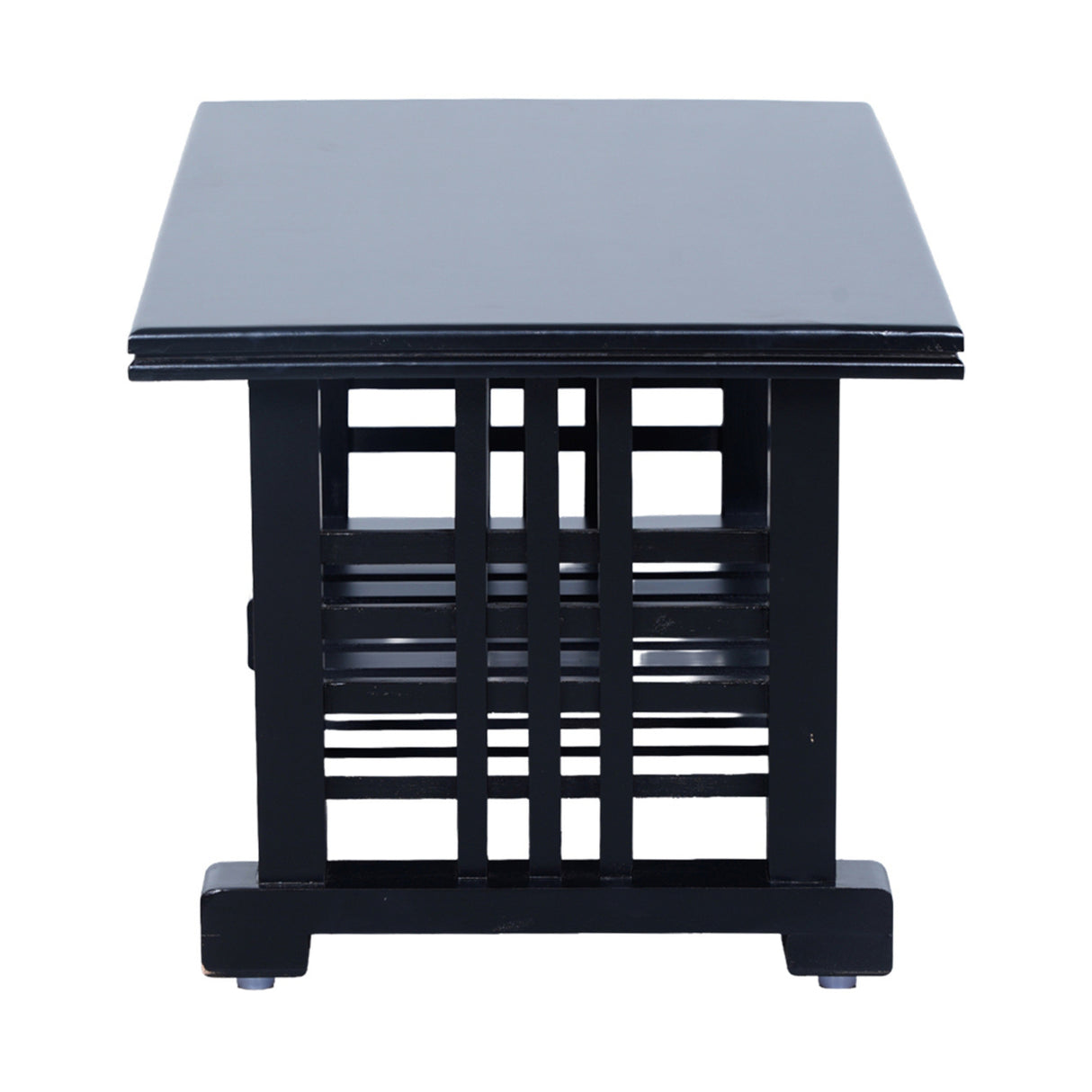 Leeds Wooden Center Table - Teak Finish_3