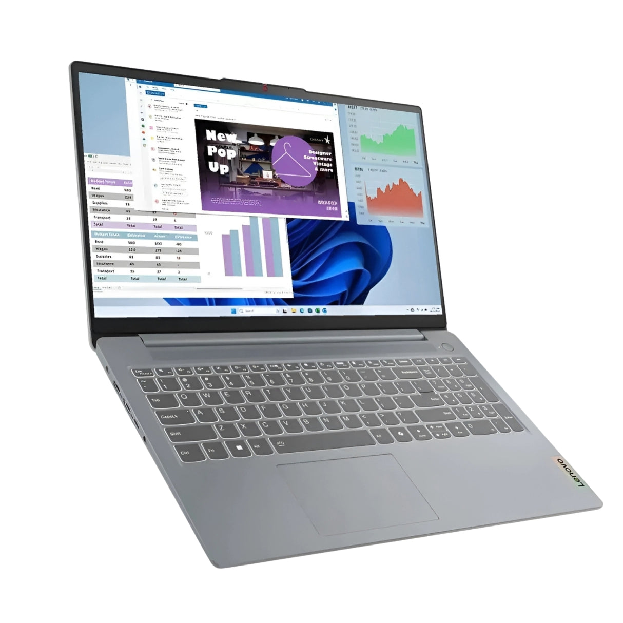 Lenovo Laptop IP3 83ER00MCIN - i5 12th Gen 16GB RAM 512GB SSD Win11 MS Office 2021 Artic Grey_1