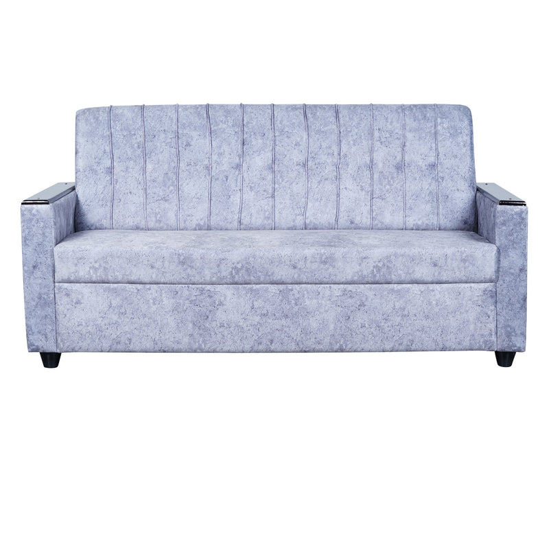 Likasi Fabric Sofa 3 Seater - Light Grey