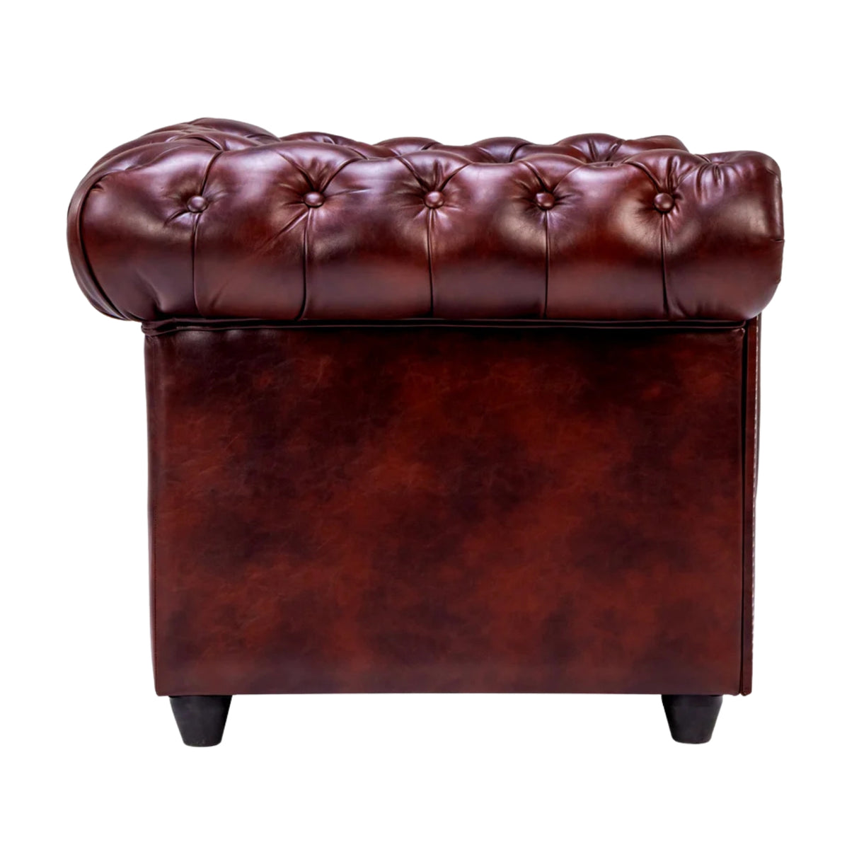 Lisbon Pro Chester Rexine Sofa 1 Seater - Maroon