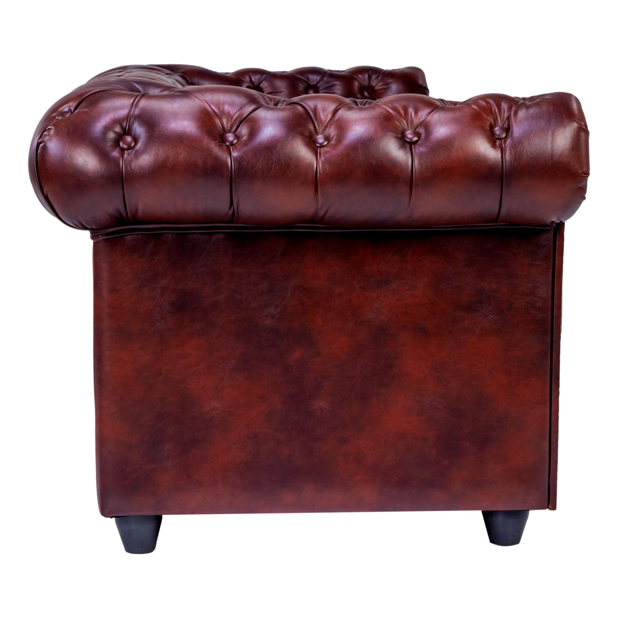 Lisbon Pro Chester Rexine Sofa 3 Seater - Maroon
