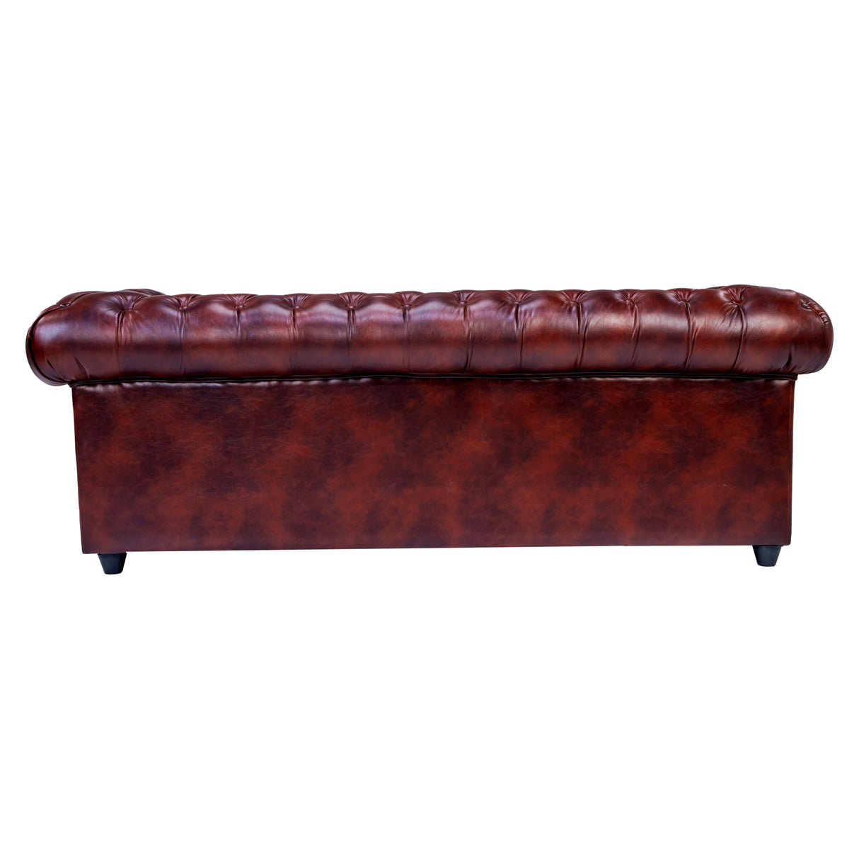Lisbon Pro Chester Rexine Sofa 3 Seater - Maroon