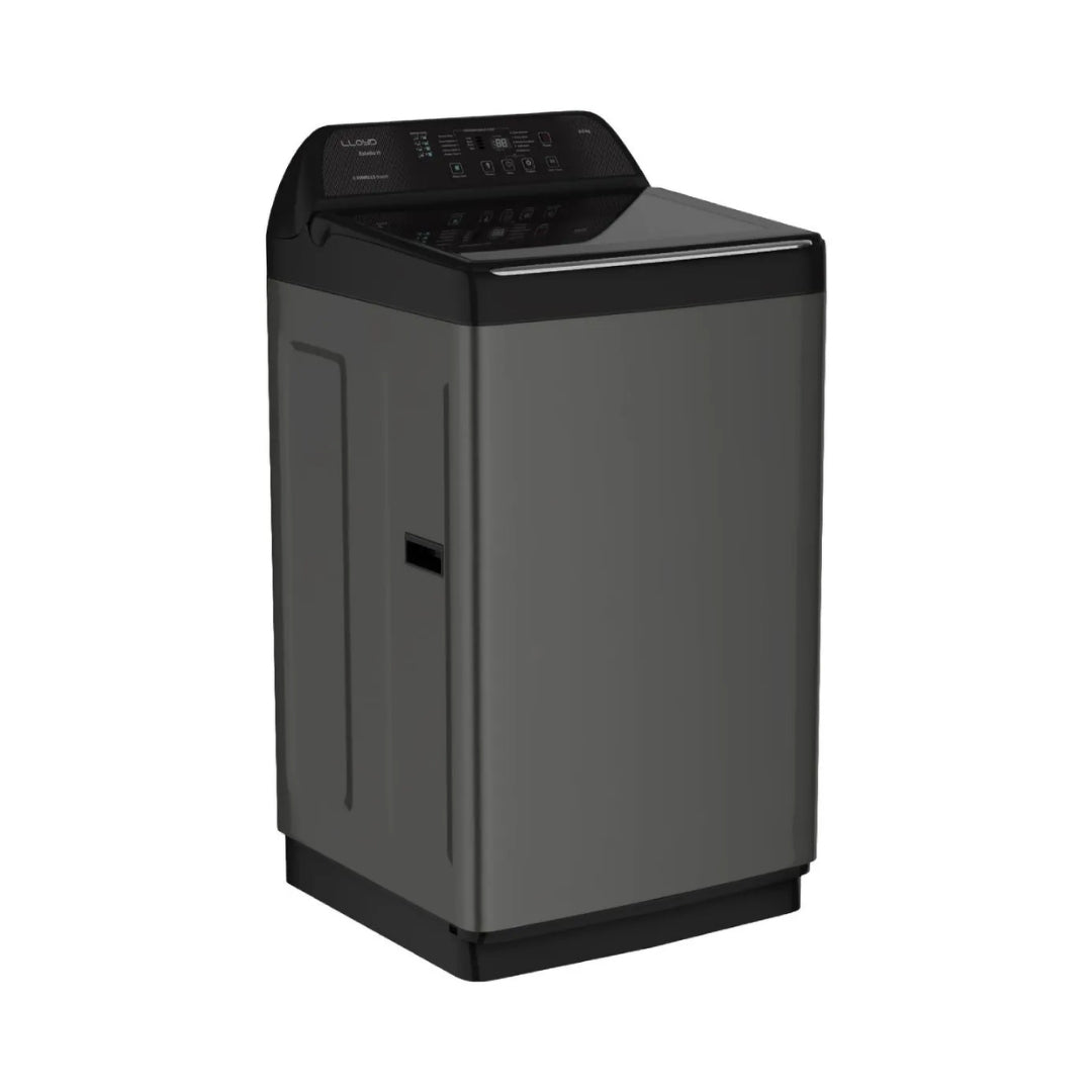 Lloyd GLWT805ESOIG Fully Automatic Top Load Washing Machine 8 Kg - Grey_Left View