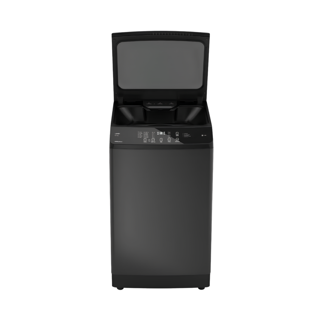 Lloyd GLWT955N40EB Fully Automatic Top Load Washing Machine 9.5 Kg - Black_Front Open View
