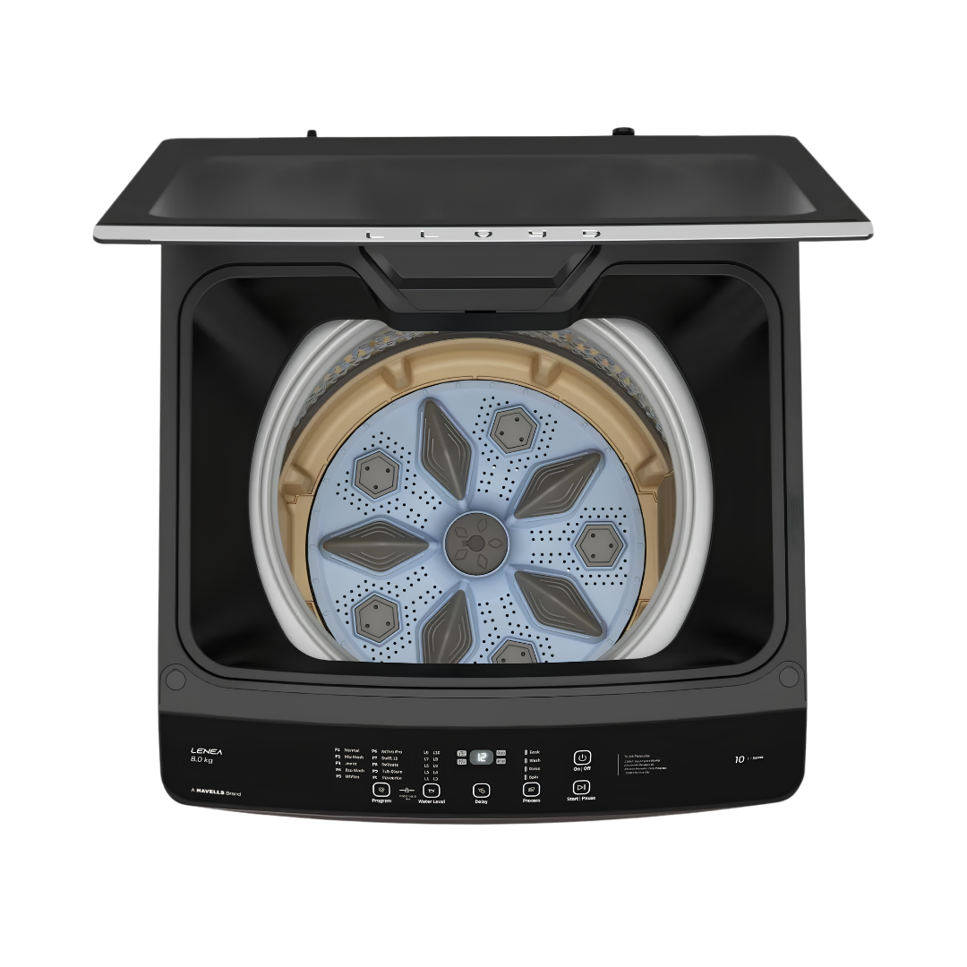 Lloyd GLWT955N40EB Fully Automatic Top Load Washing Machine 9.5 Kg - Black_Inside View