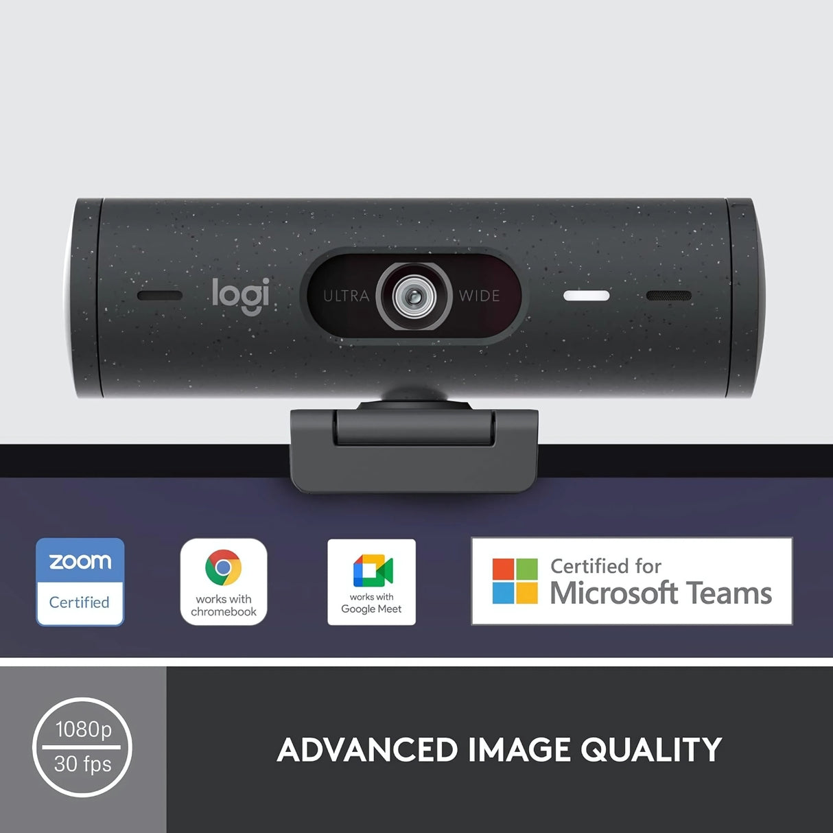 Logitech BRIO 500 Webcam Full HD 1080p Webcam - Graphite_3