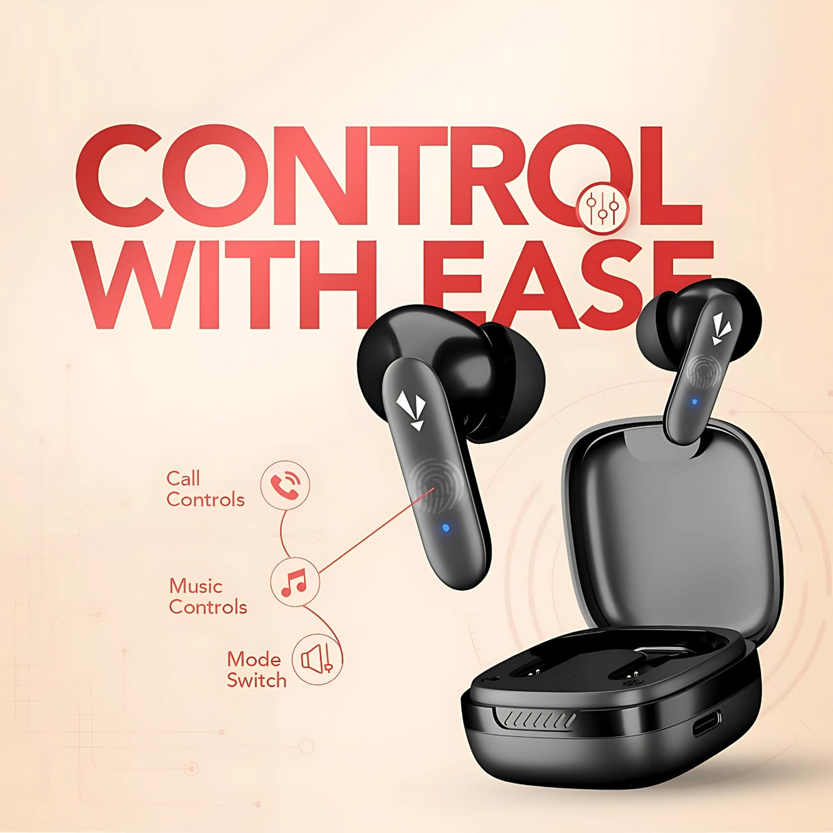 MadRabbit Drift True Wireless Earbuds - Black - Image 6 - Buy Online at Chera Home Junction Coimbatore
