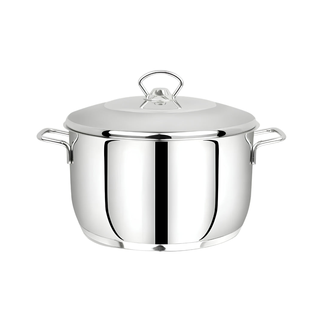 Mahaa Avanti Stainless Steel Cook and Serve Biryani Pot with Lid 14 cm \ 1.2 L