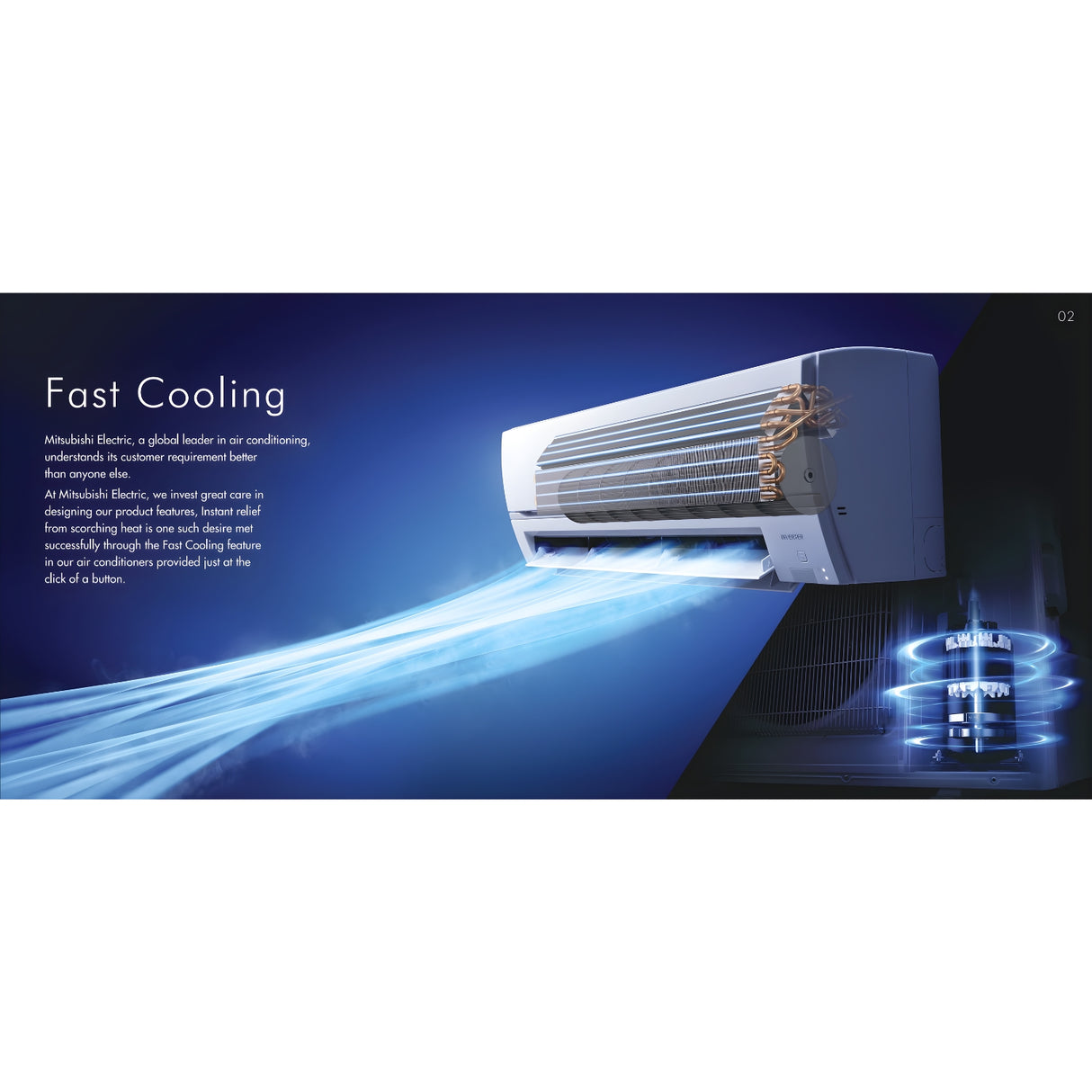 Mitsubishi MSY/MUY-GR22VF Split Air Conditioner 1.9 ton - White_2
