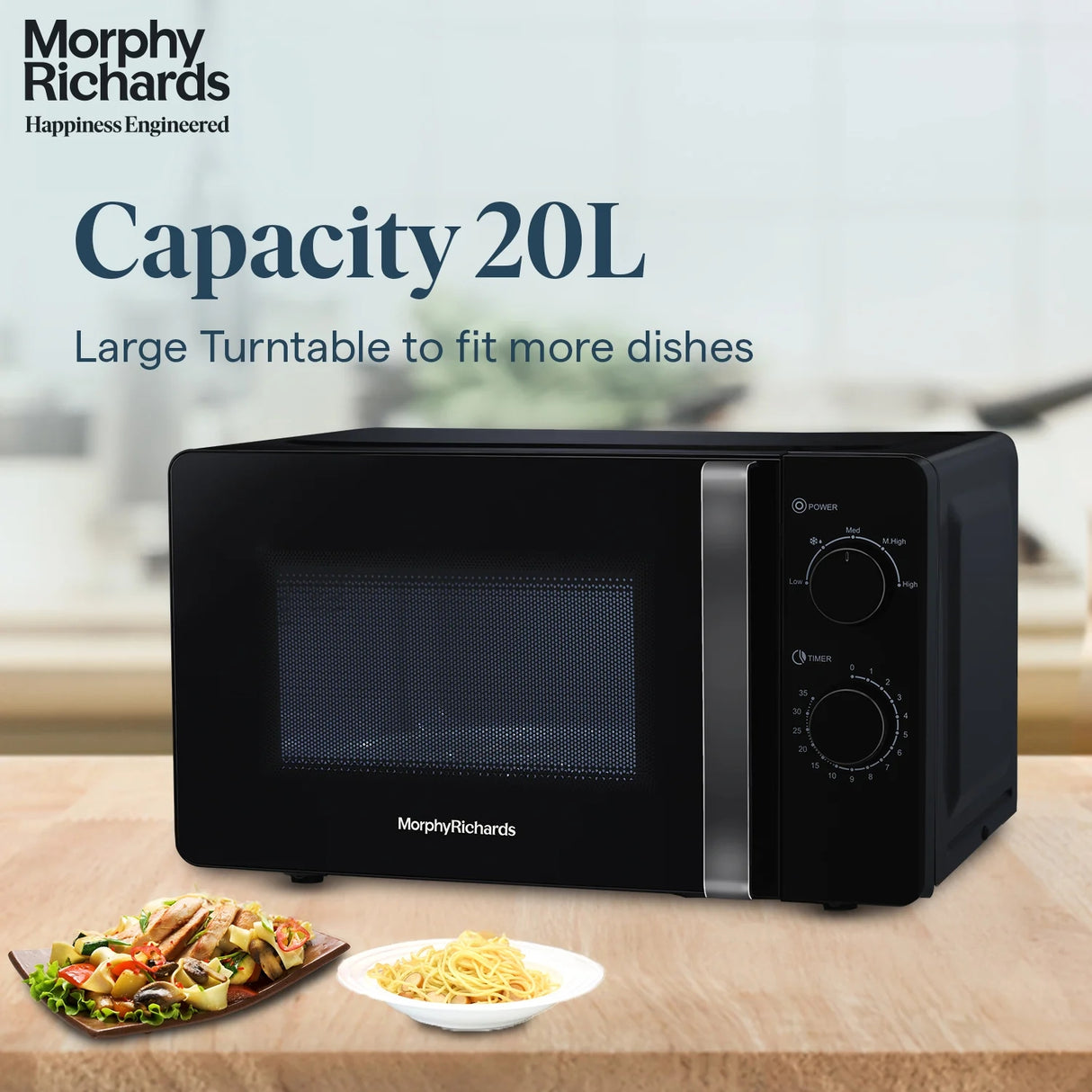Morphy Richards 20MWS-790024 Solo Microwave Oven 20 L - Black_5