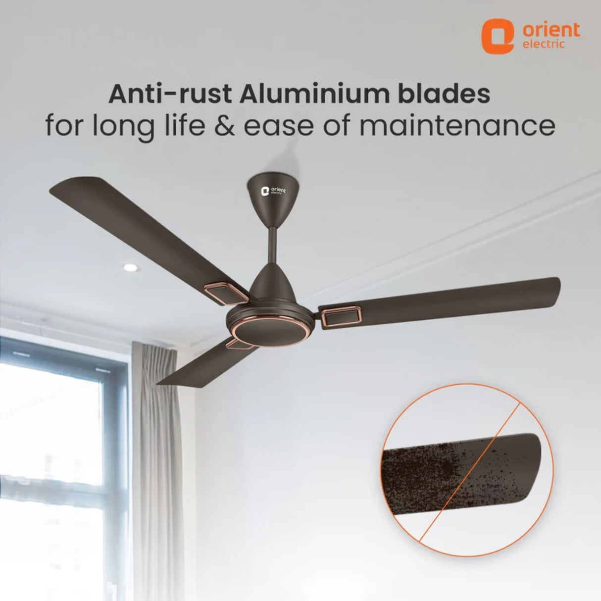 ORIENT Electric Falcon Deco Ceiling Fan 1200 mm - Metallic Bronze Copper_4