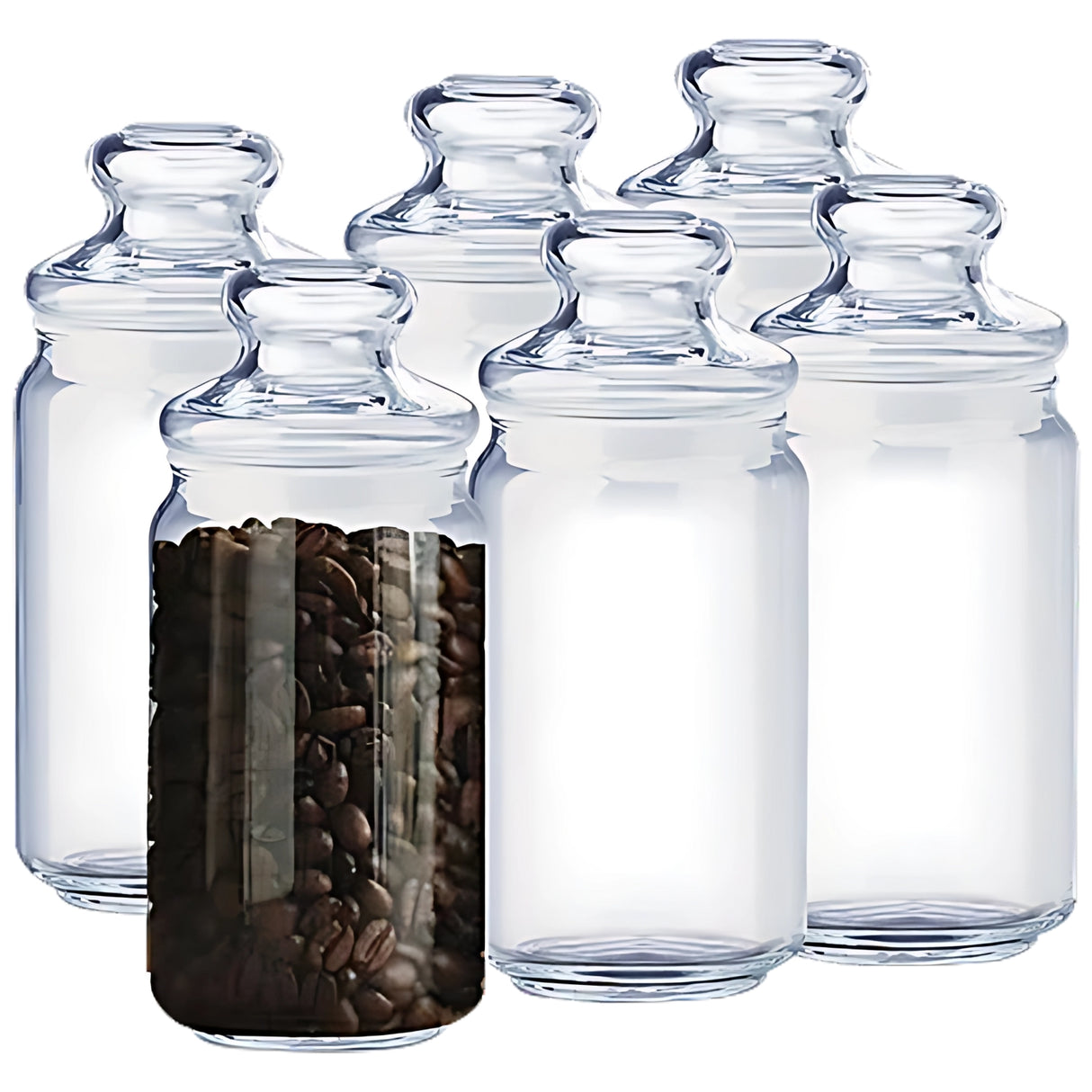 Ocean Pop Glass Jar with Lid 6 Pcs Set 750 ml - Image 4 - Buy Online at Chera Home Junction Coimbatore