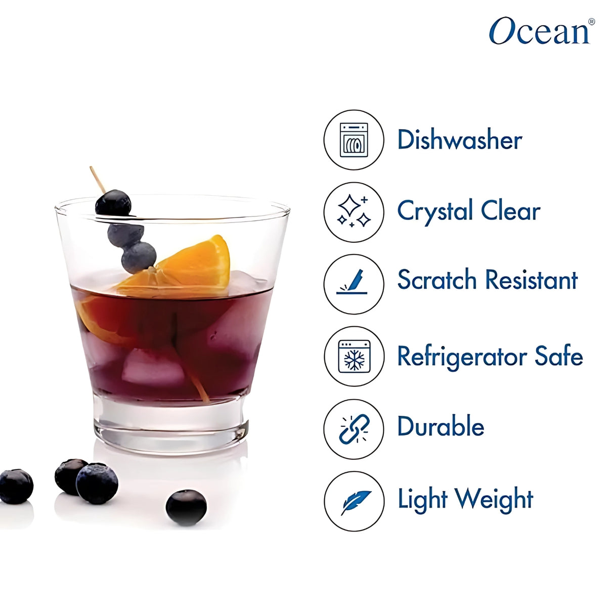 Ocean Studio Rock Glass 6 Pcs Set 345 ml_2