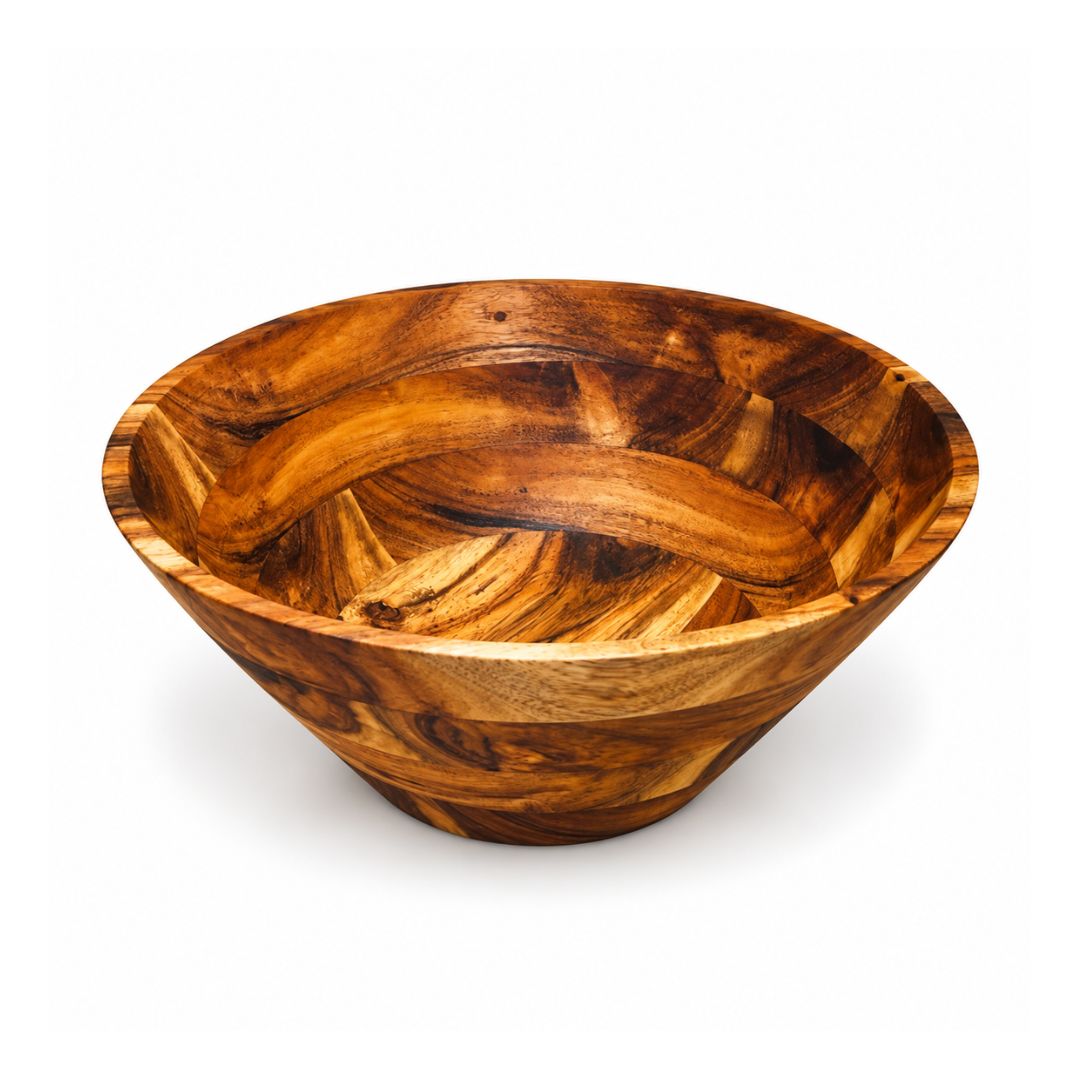 One Wood Salad Bowl 8_Front View