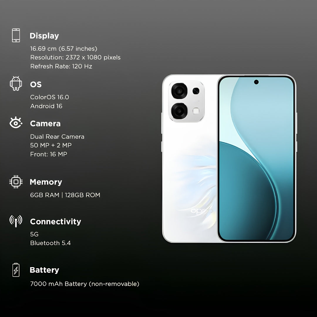Oppo F33 5G (6_128GB Pearl White)_3