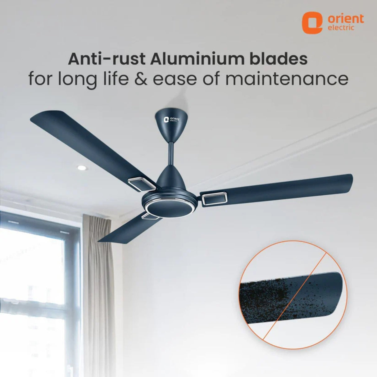 Orient Falcon Deco 48" Ceiling Fan - Aqua Teal_5
