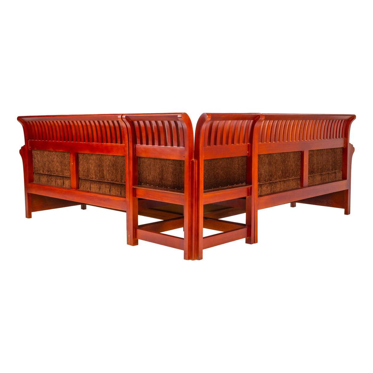 Orlando Pro Regal Wooden Sofa - Corner Set - Honey Finish