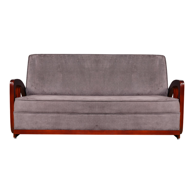 Peru Wooden Sofa 3 Seater - Teak Finish