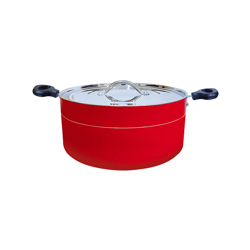 Premier Biryani Pot with SS Lid 9 L - Red