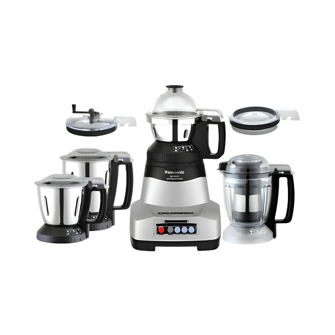Panasonic AE475 Mixer Grinder with 4 Jars 750 Watts - Silver_Front View