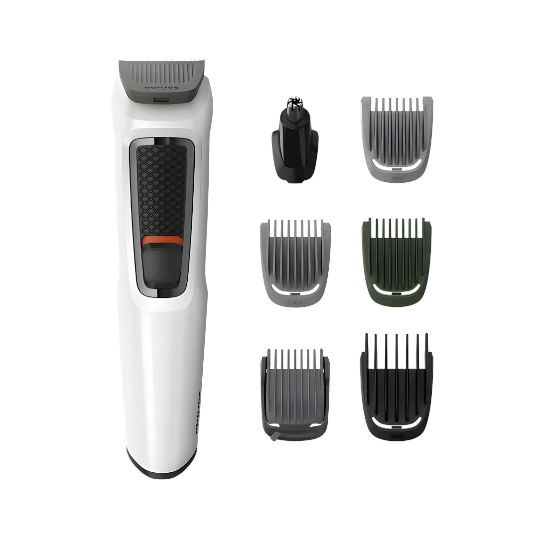 Philips MG3721 Men's Beard Trimmer - White_Front View