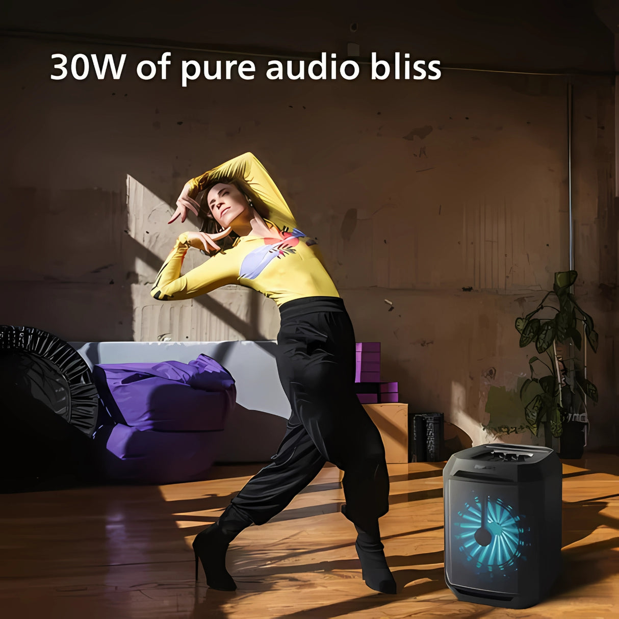 Philips Mini Party Box Bluetooth Party Speaker 30W - Black_4