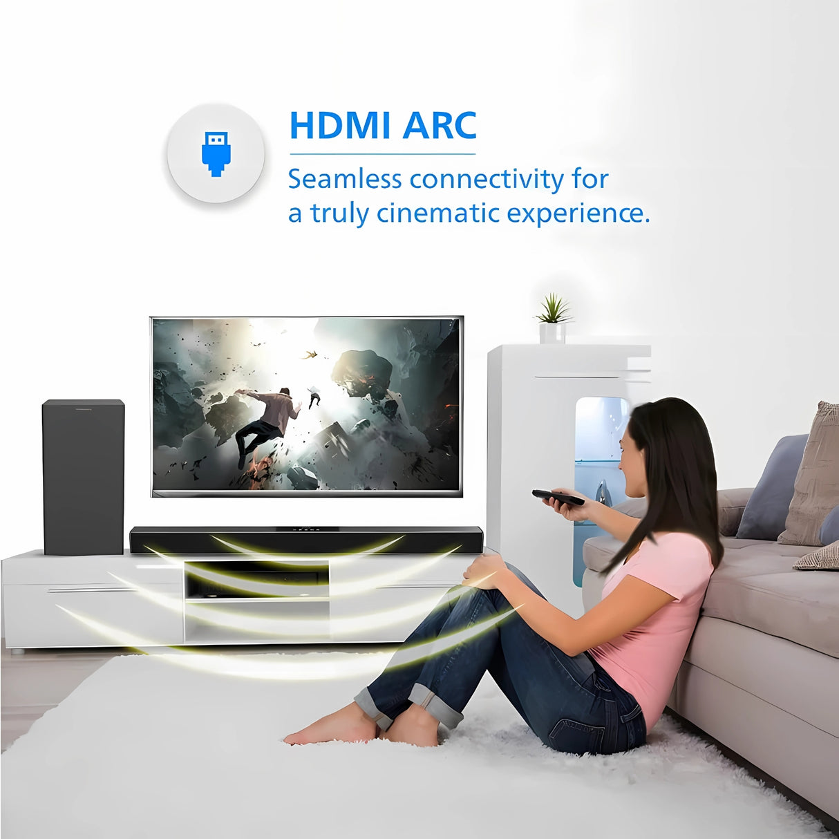 Philips TAB4218 94 2.1 Soundbar - 120W - Black_6
