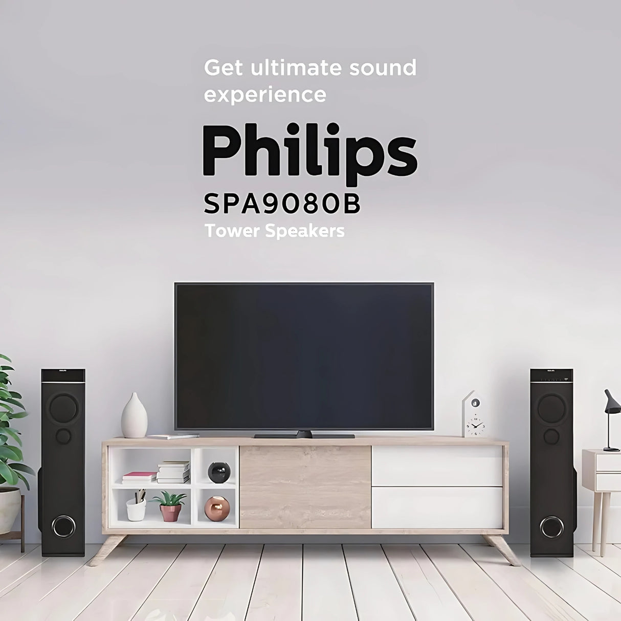 Philips Tower Speaker 2.0 SPA9080B/94 80W - Black_7