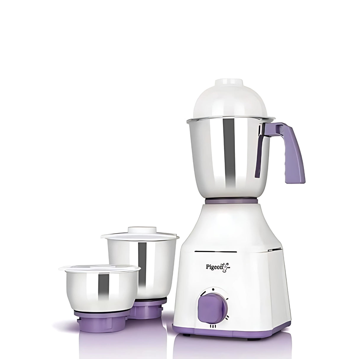 Pigeon 16085 Excella 550W Mixer Grinder with 3 Jars – White_1