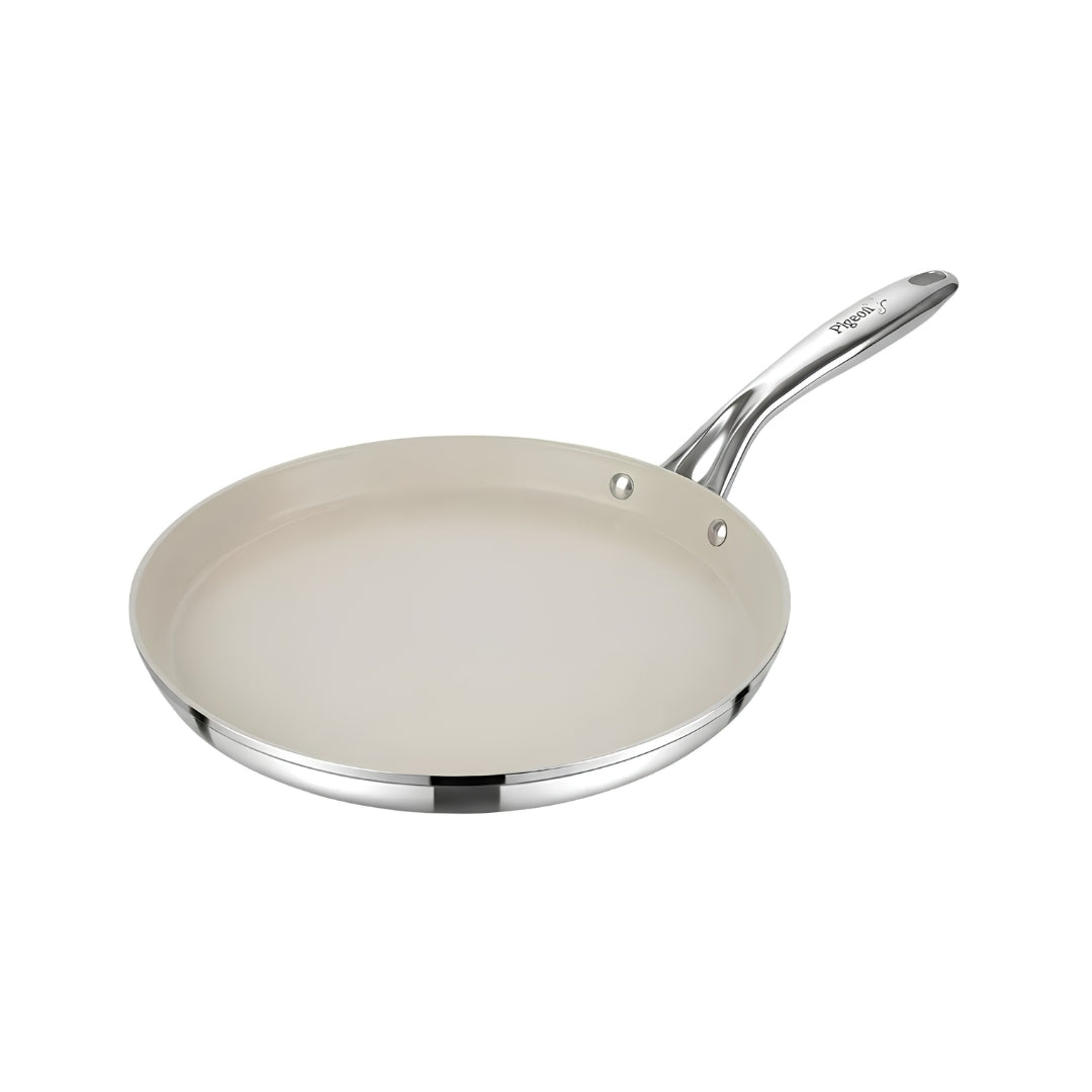 Pigeon Cerra Steel Clad Ceramic Flat Tawa 280 mm_Front View1