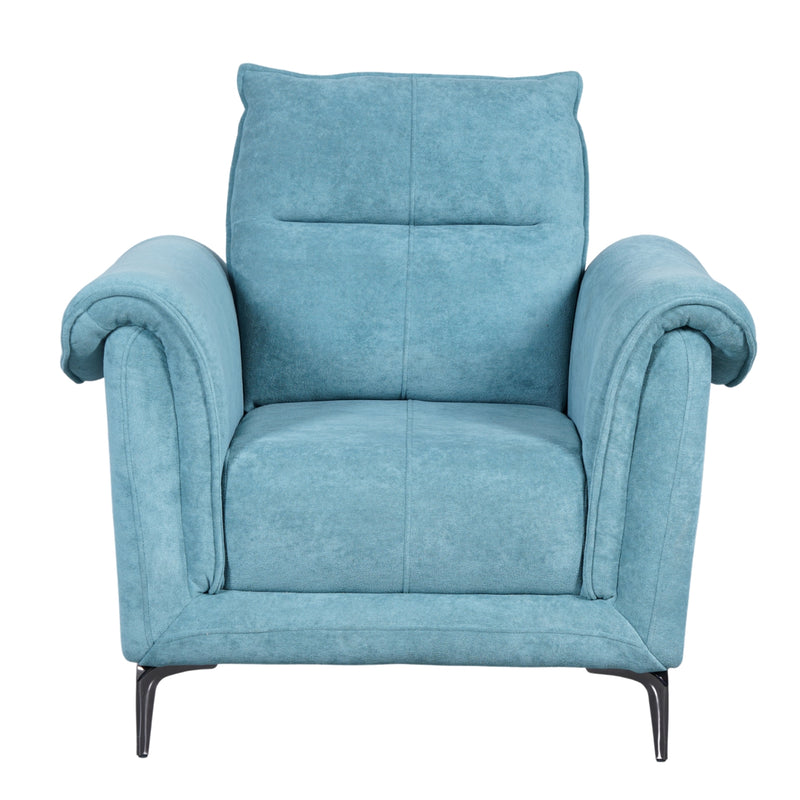 Port Vila Comfort Fabric Sofa 1-Seater - Green