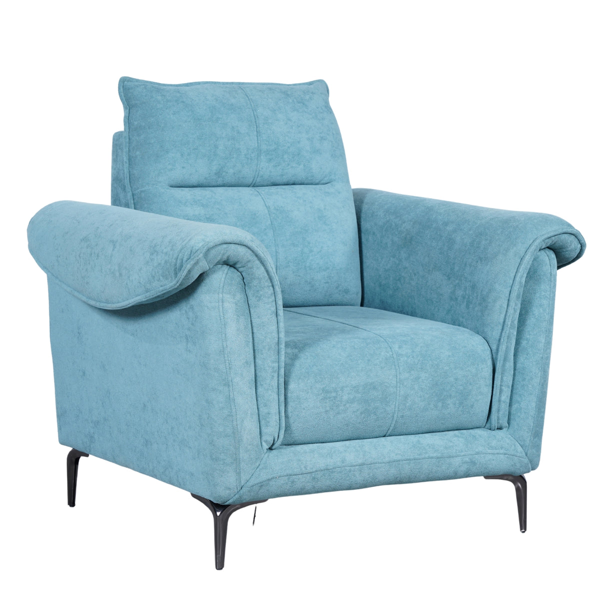 Port Vila Comfort Fabric Sofa (3+1+1-Seater) - Green
