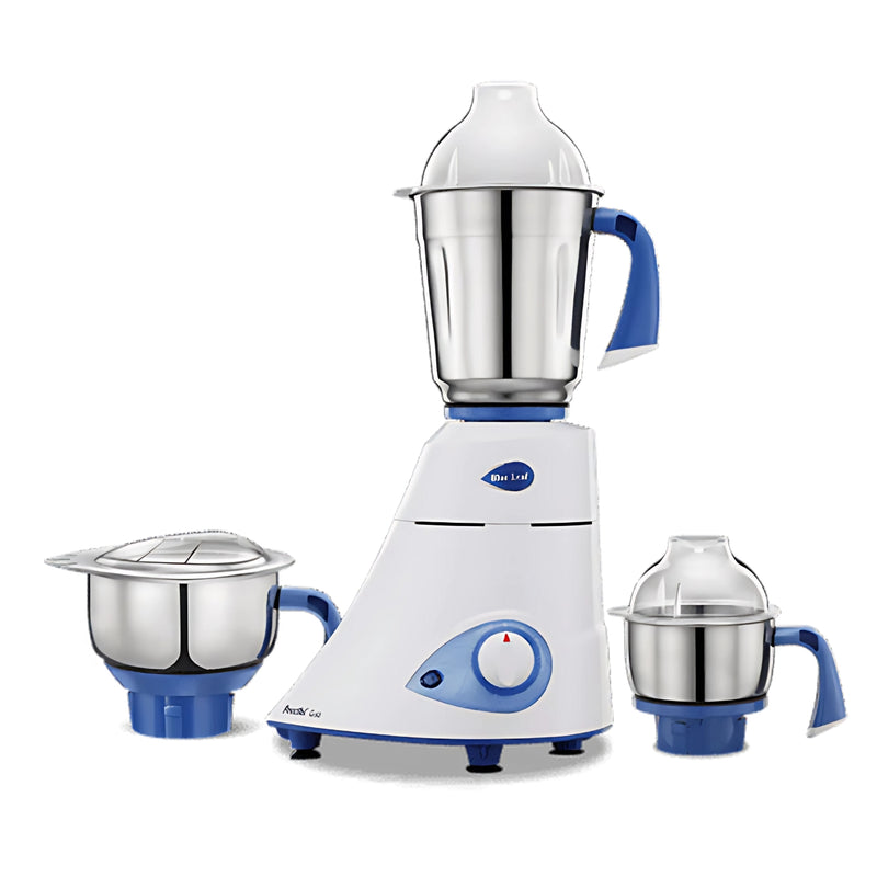 Preethi Blue Leaf Platinum MG-139 Mixer Grinder(Blue and White) – 750W, 5-Year Motor Warranty, 4 Jars, Stainless Steel Blades