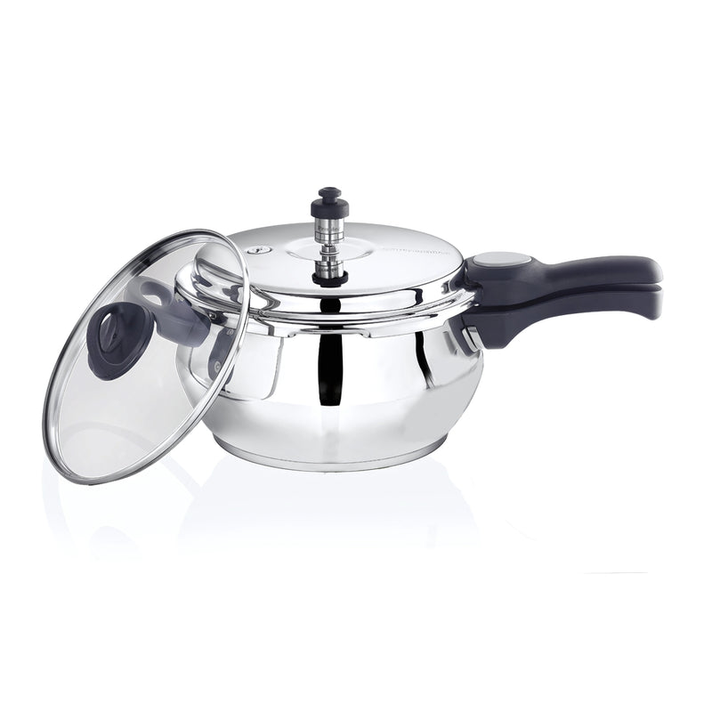 Premier Handi Pressure Cooker SS Body with Glass Lid 5 L