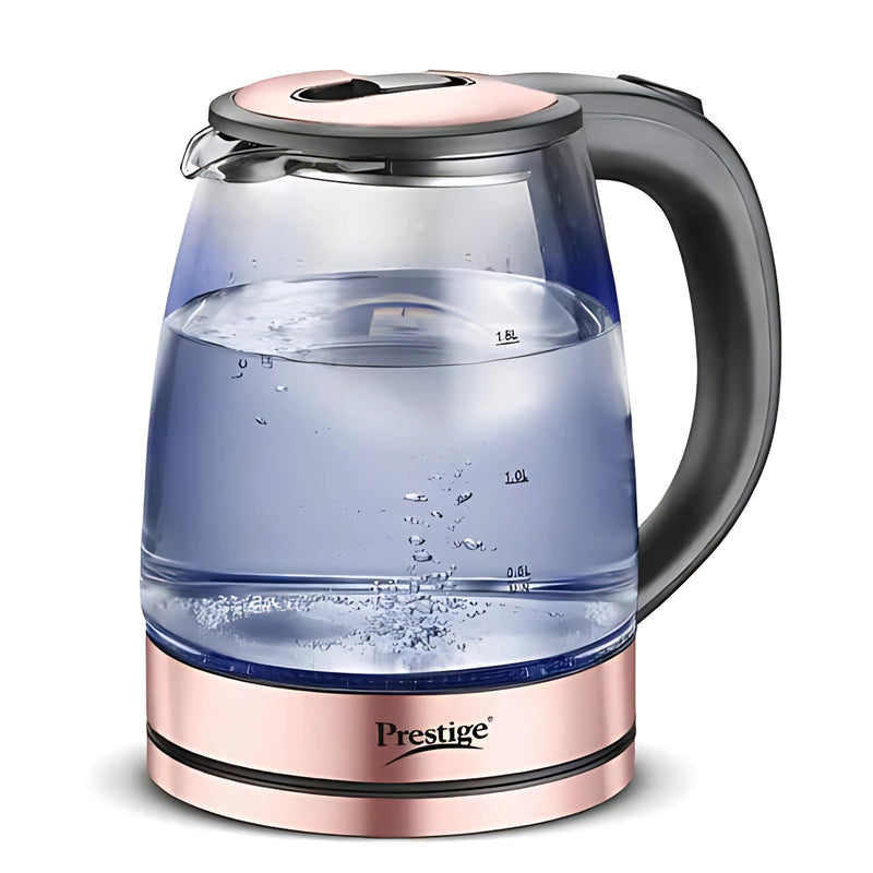 Prestige 41417 PKGB 1.8 L Glass Electric Kettle – Borosilicate Transparent Body