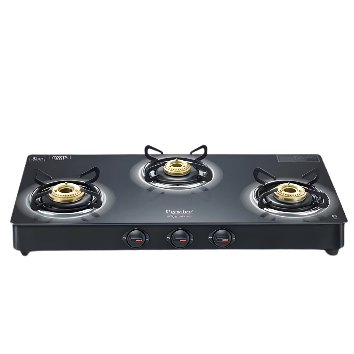 Prestige 40513 Royale Plus GT 03 3-Burner Gas Stove – Black_1