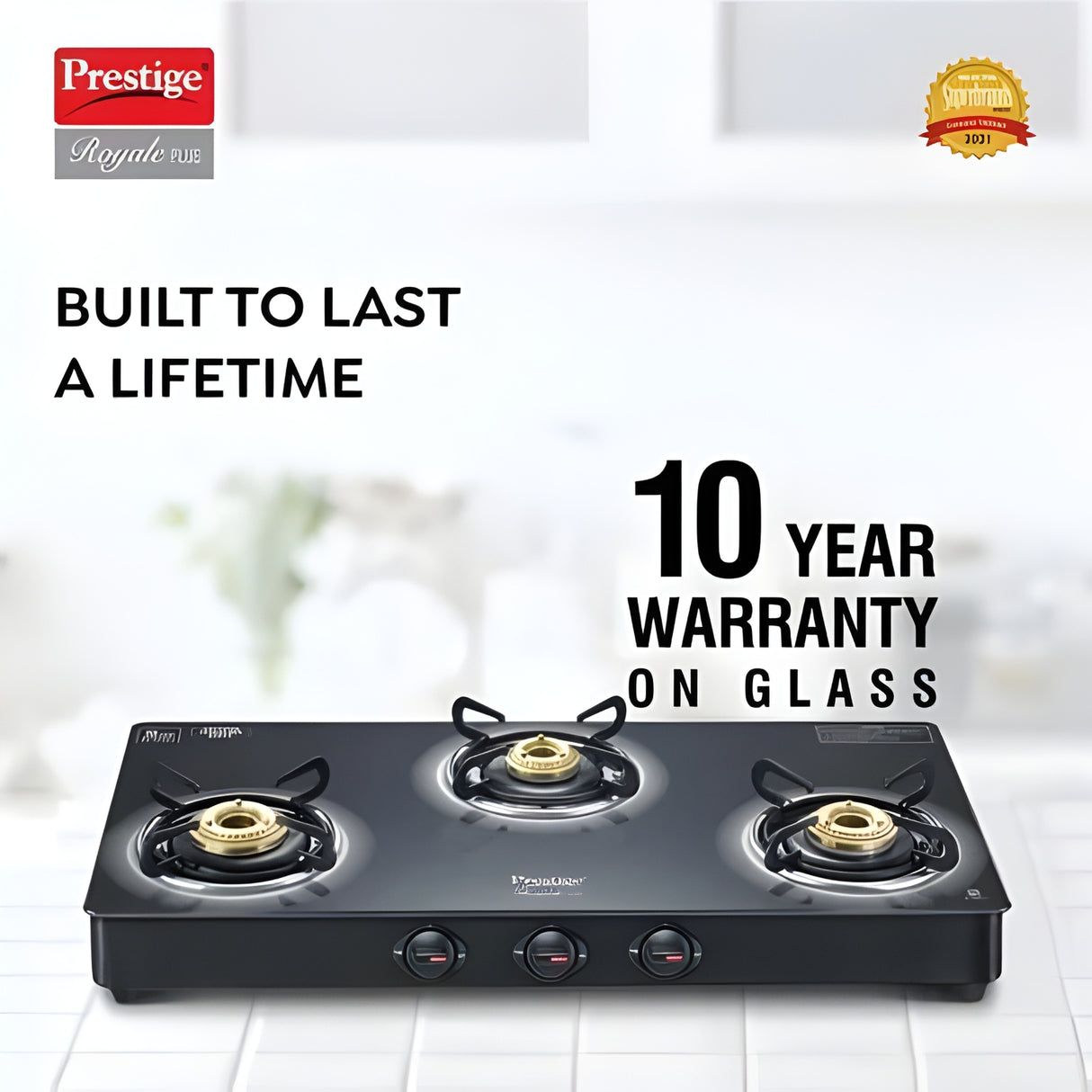 Prestige 40513 Royale Plus GT 03 3-Burner Gas Stove – Black_2