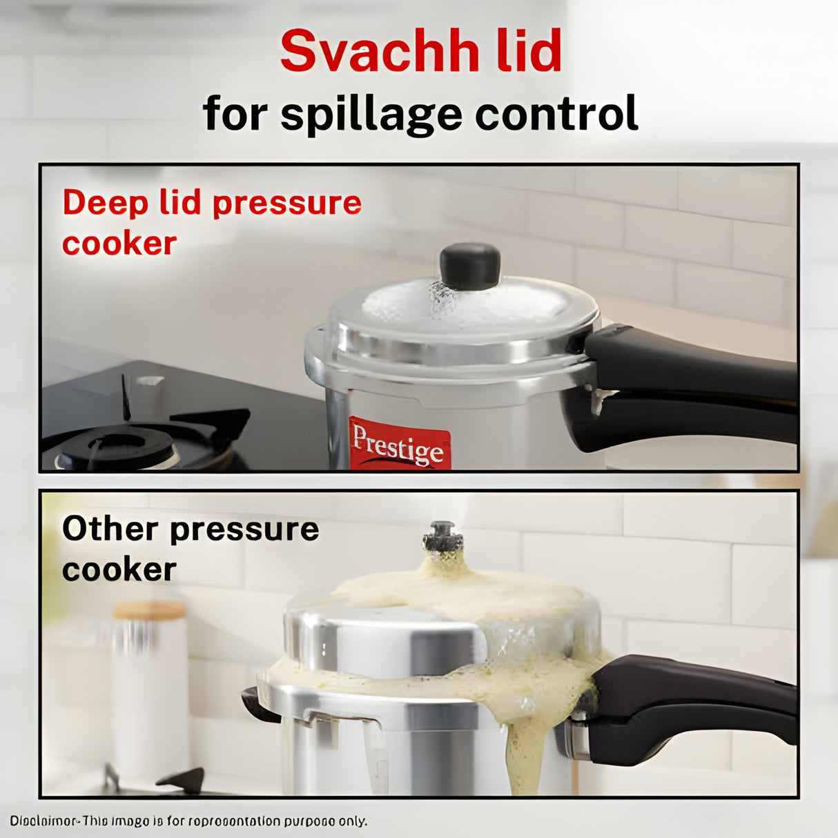Prestige Aluminium Popular Svachh Outer Lid Pressure Cooker 3 L_4