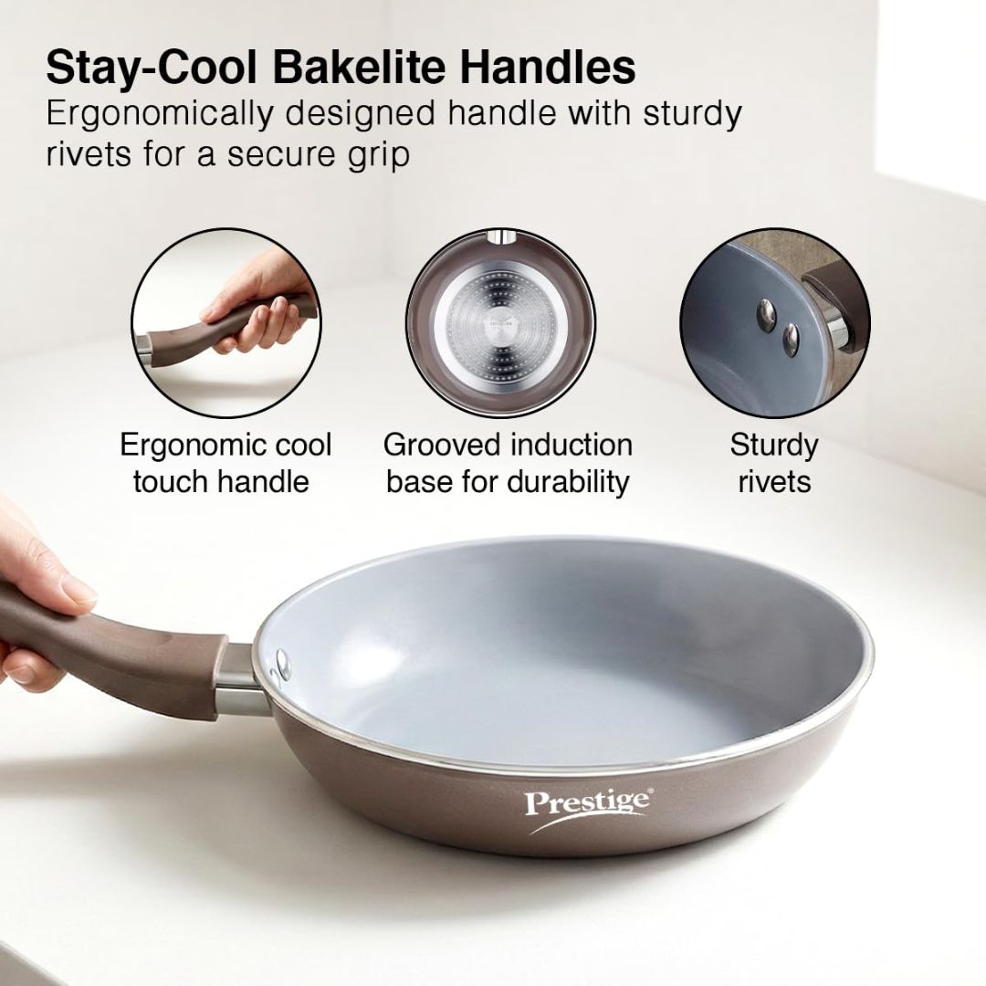 Prestige Ceraglide Duo Ceramic Coating Non Stick Cookware Fry Pan 26 cm 2 L_9