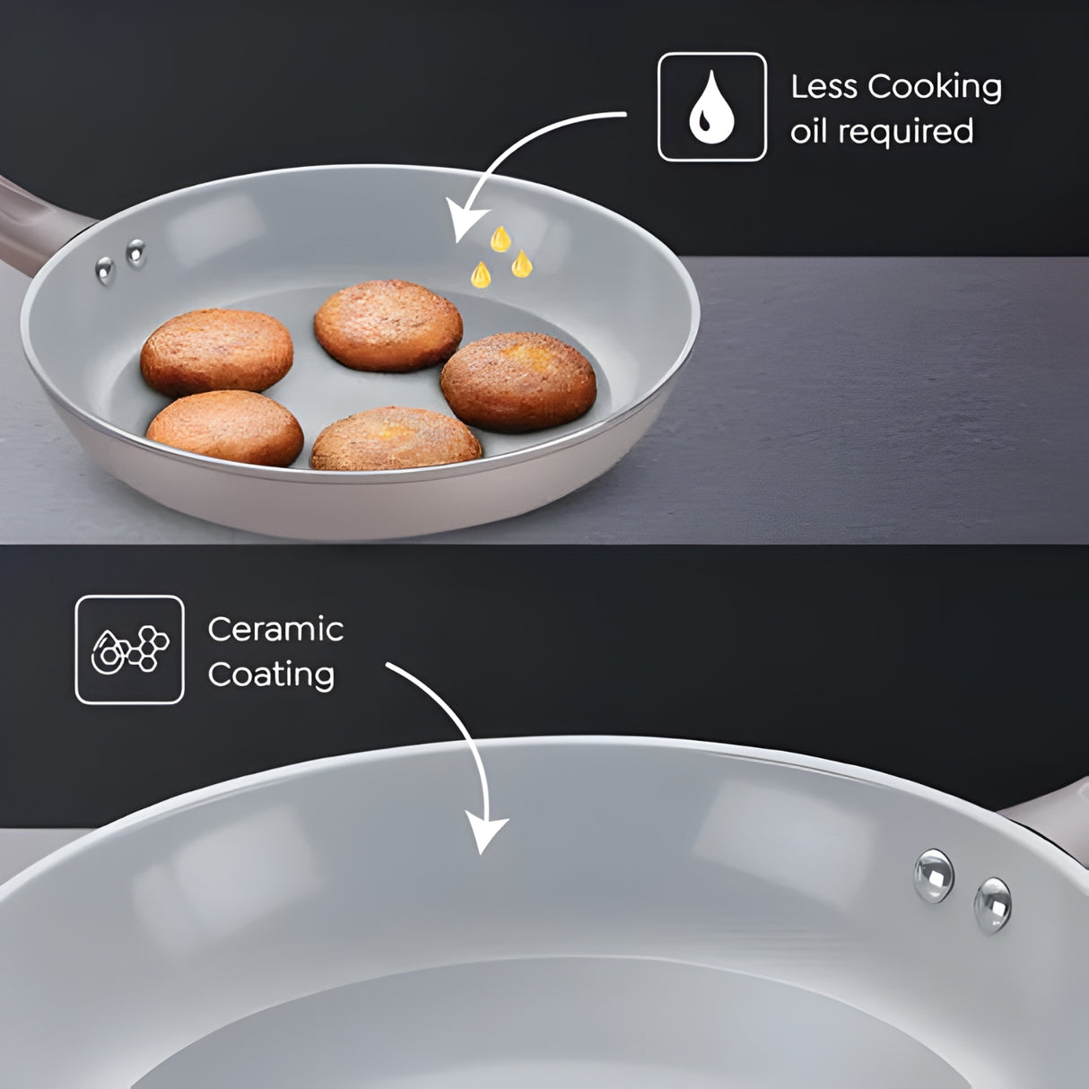 Prestige Ceraglide Duo Ceramic Coating Non Stick Fry Pan 18 cm \ 0.8 L_3