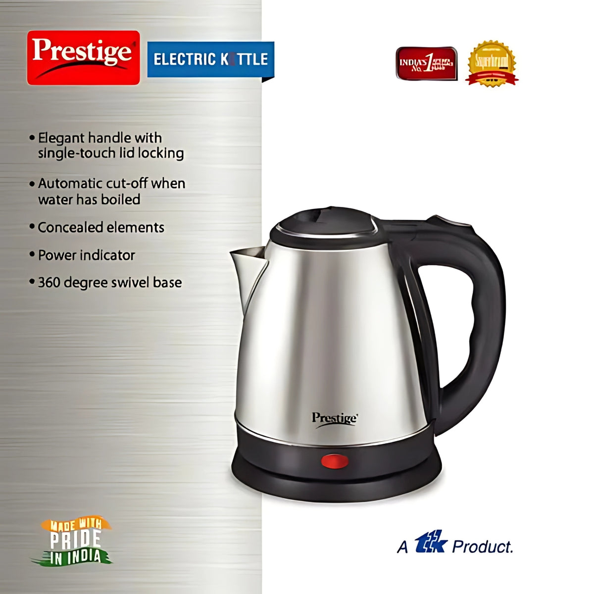 Prestige Electric Kettle PKOSS 41588 1500W 1.8 L - Silver_1