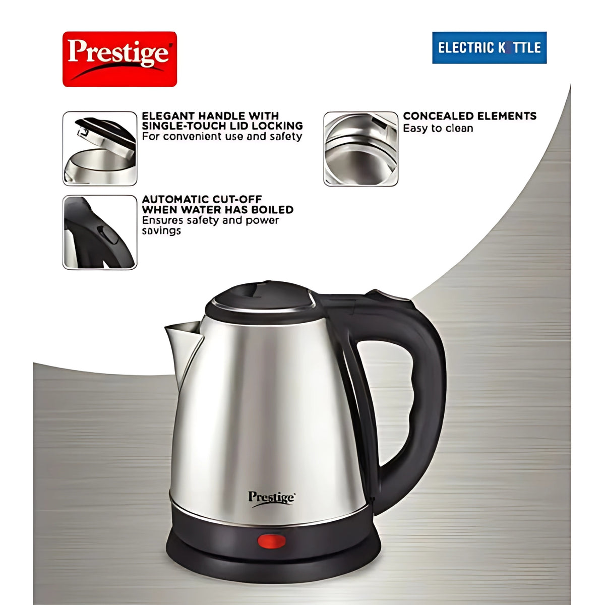 Prestige Electric Kettle PKOSS 41588 1500W 1.8 L - Silver_2