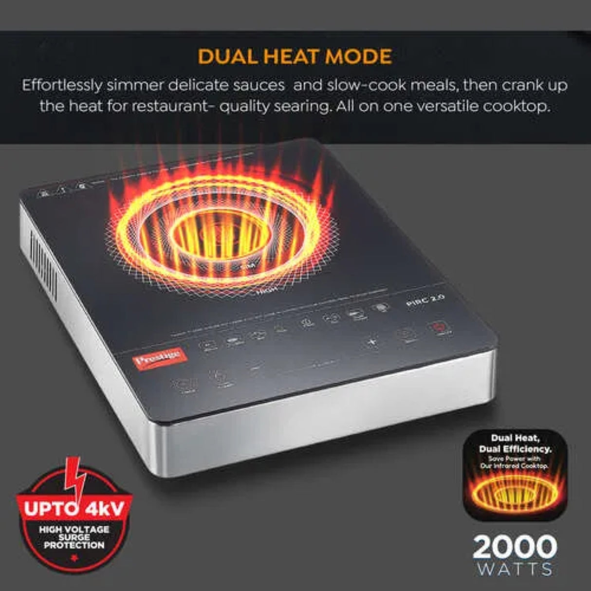 Prestige Infrared Induction 2000 Watts - Black_3