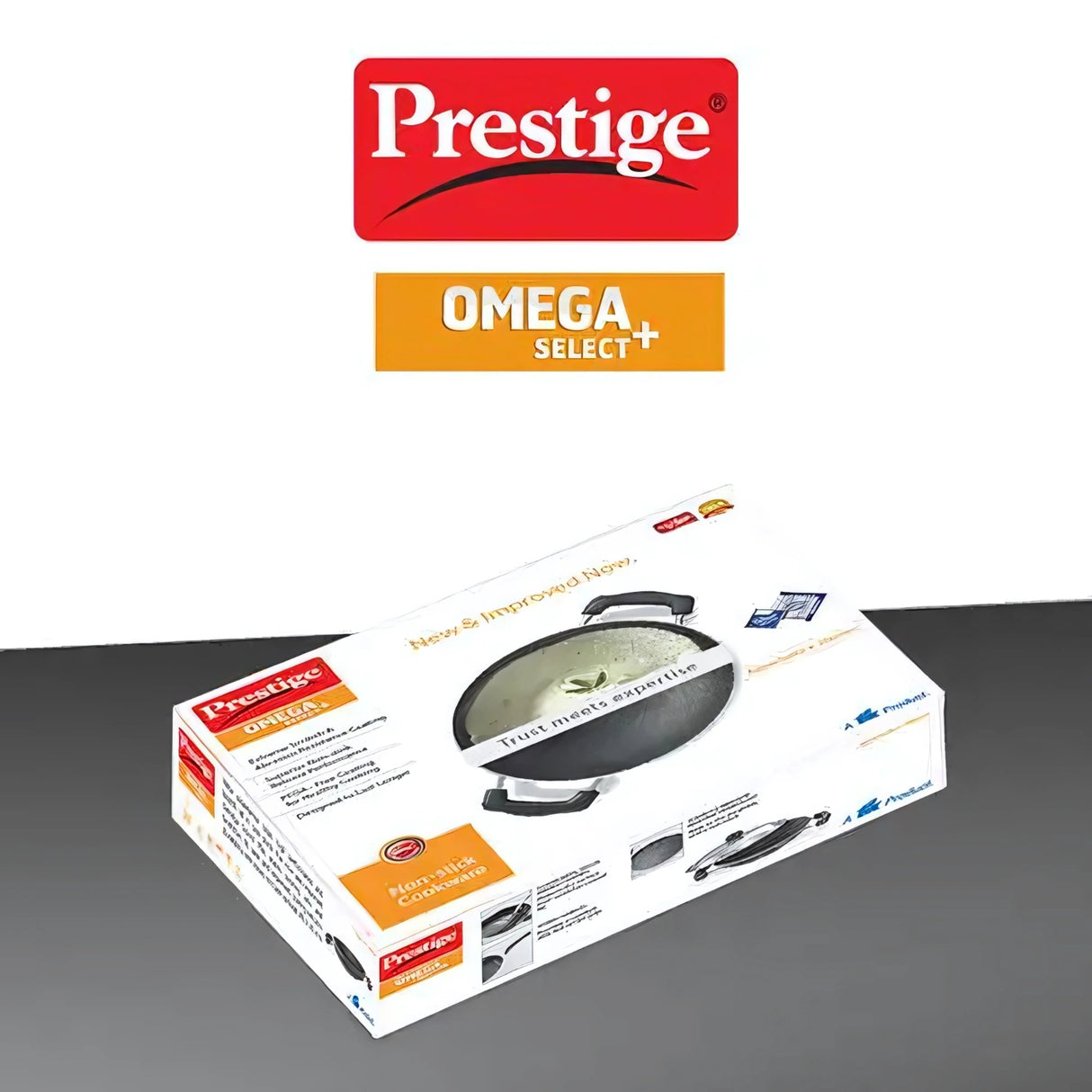 Prestige Omega Select Plus Deep Appachatty with SS Lid 200 mm - Black_4