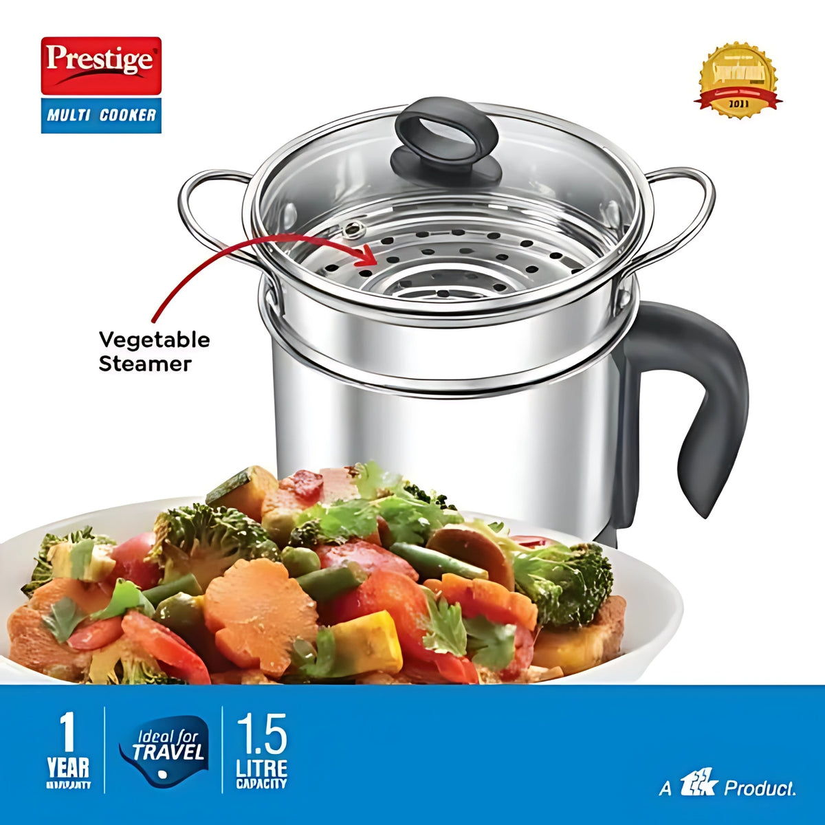 Prestige PMC 3.0 Plus Stainless Steel Multi Purpose Kettle 1.5 L - Silver_4