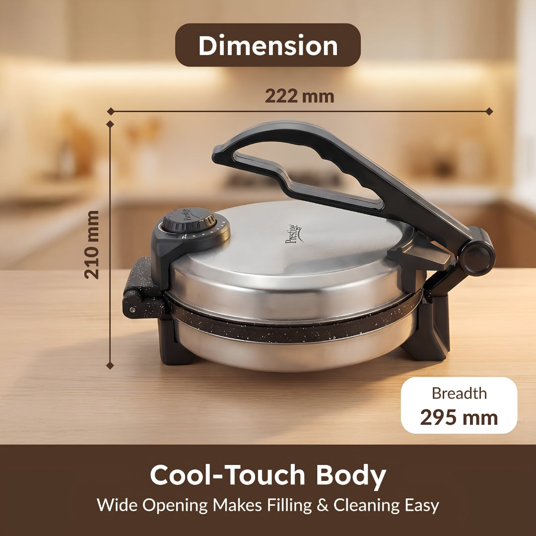Prestige PRM 5.0 Roti Maker 900 Watts - Silver_7