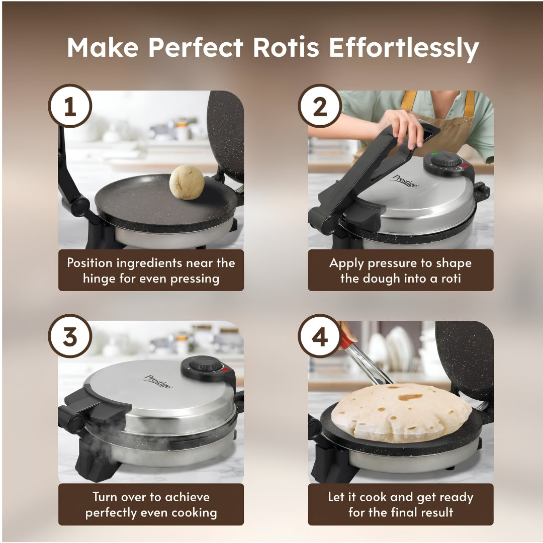 Prestige PRM 5.0 Roti Maker 900 Watts - Silver_8