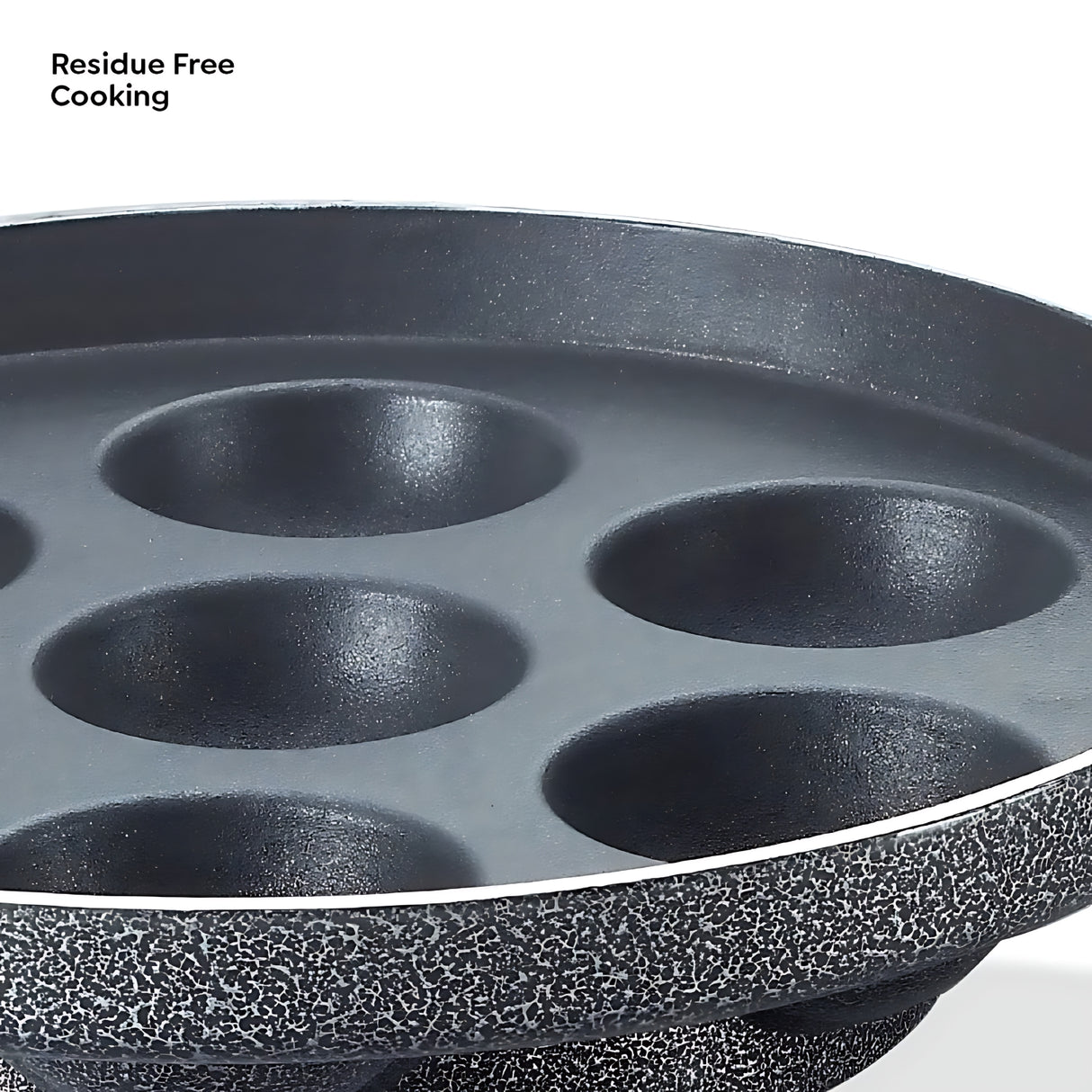 Prestige Paniyaram Pan Omega Select Plus 200 mm \ 7 Cavity - Black_4