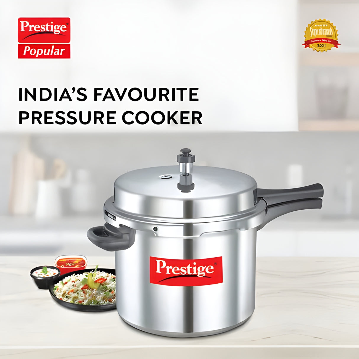 Prestige Popular Virgin Aluminium Pressure Cooker 10 L_2